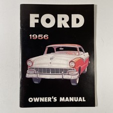 Original 1956 Ford Owners Manual User Guide Reference Operator Book