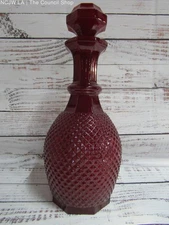 Vista Alegre Bicos Burgundy Glass Decanter