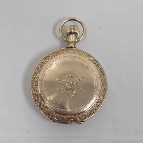 1890 Stunning Illinois Gold Filled Antique Hunting Case Watch Ornate Gr 149 7J