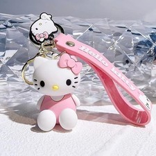 Cute kitty keychain, cartoon cat keychain, kawaii kitty accessories,kitty charms