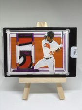 2024 Panini Three & Two Enrique Bradfield Jr Patch /6 Orioles SSP Prospect