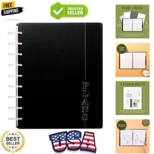 Elegant Happy Planner Monthly Journal - 12-, 7"x9.25", Customizable Design