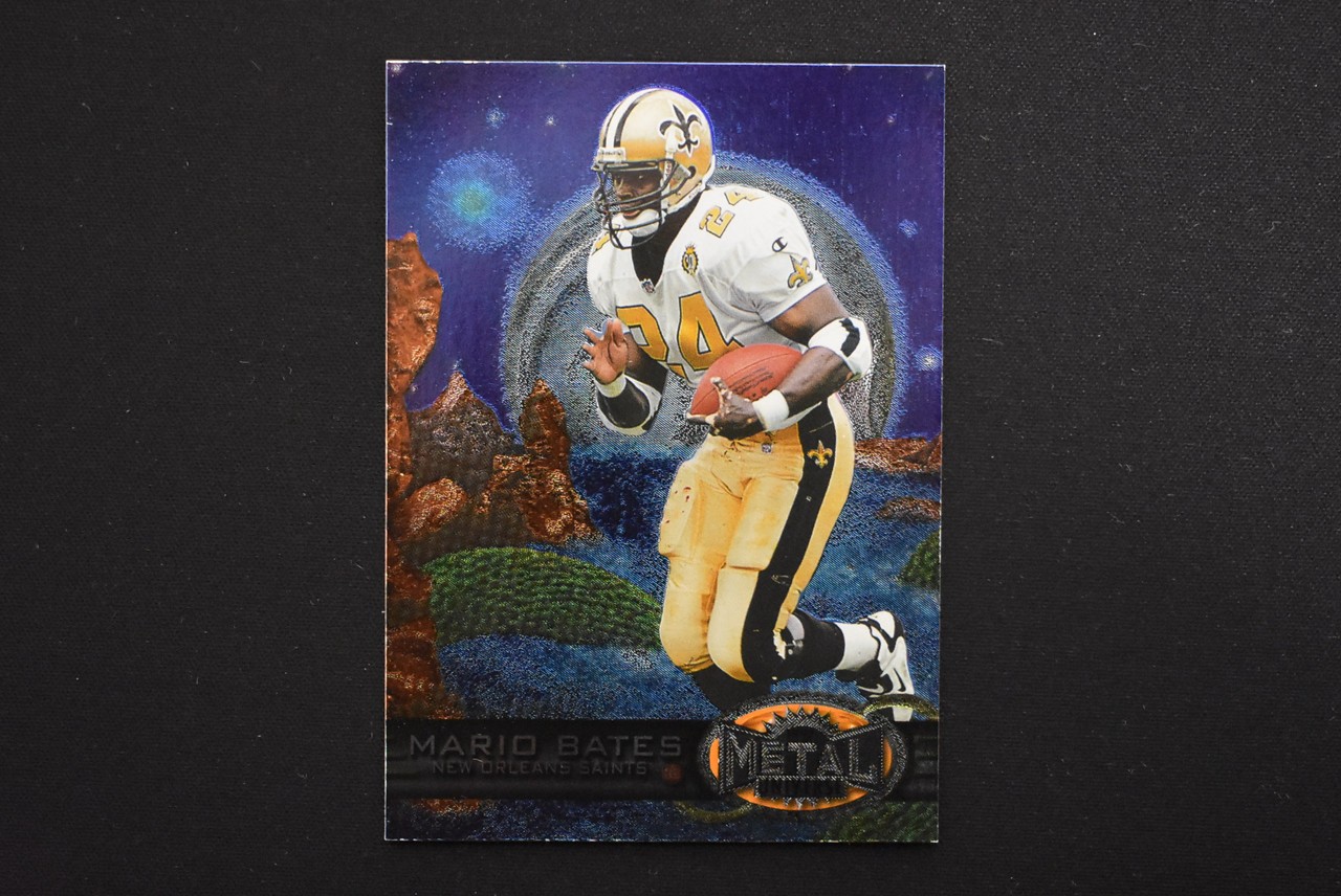 Mario Bates 1997 SkyBox Metal Universe #65 New Orleans Saints
