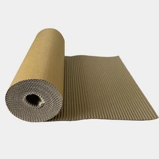 14in x 72in Brown Single Face Corrugated B Flute Cardboard Roll for Packing