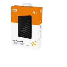 Western Digital My Passport Portable HDD, 4TB, Black - Brand New Factory Sealed