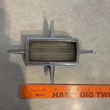 1966 Ford Galaxie back up light assembly - housing - glass lens and backplate