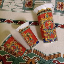 Rosenthal Versace "Le Roi Soleil"  Tischvasen /Blumenladen 3er Set