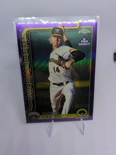 2025 Topps Chrome Pro Debut Zander Mueth Purple Refractor /125 #PDC-120 Pirates 