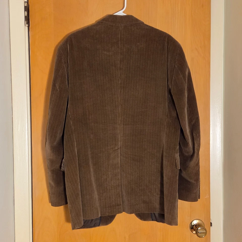 Blazer Abrigo Deportivo Dockers Pana Para Hombre 40R 100% Algodón Caramelo Marrón Preppy Foto 2 de 4