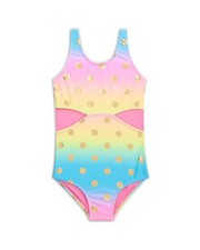 Appaman Erika Swimsuits Girl's 8 Multicolor Rainbow One-Piece Swimwear RED328