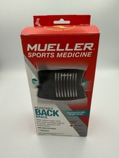Mueller Adjustable Back Brace : Unisex One Size Fits Most Black NIB