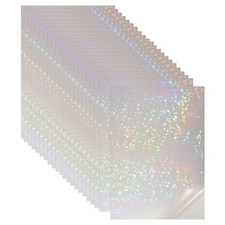 22 Sheets 8.3"x11.7" Holographic Sticker A4 Self-Adhesive Film Glass Sparkle 