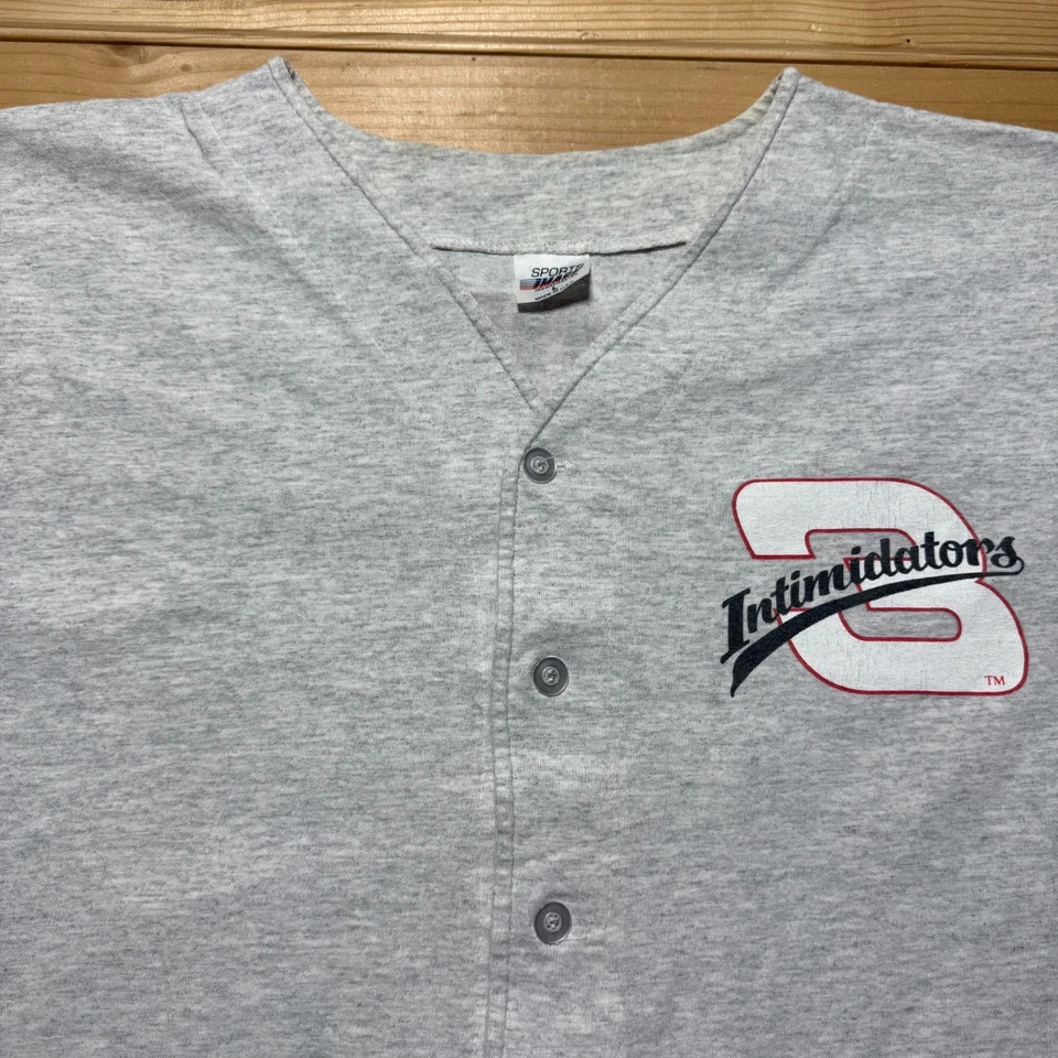 复古 1993 年 Dale Earnhardt #3 Intimidators 棒球球衣衬衫美国制造大号 — 第 3/4 张图片