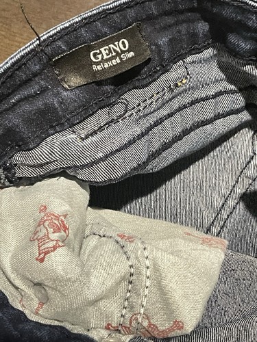 True Religion Jeans Boys Youth Size 16 Geno Relaxed Slim Leg Jeans Dark Wash - Picture 5 of 13