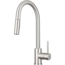 RV Streamline Single Handle Pull-Down Kitchen Sink Faucet - Optional Deck Plate