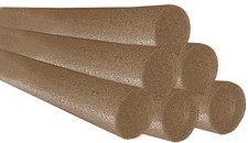 Brown Pool Noodles 52" x 2.5" Inch Swimming Solid Core Foam Tube, Floating Th...