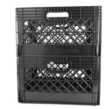 24 Quart 2-Pack Heavy Duty Plastic Crate Stackable Storage Bin 19" x 13" 11"