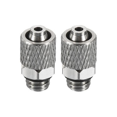 2pcs M6x1 Compression Fitting Connector Quick Connect Male Thread Adapters