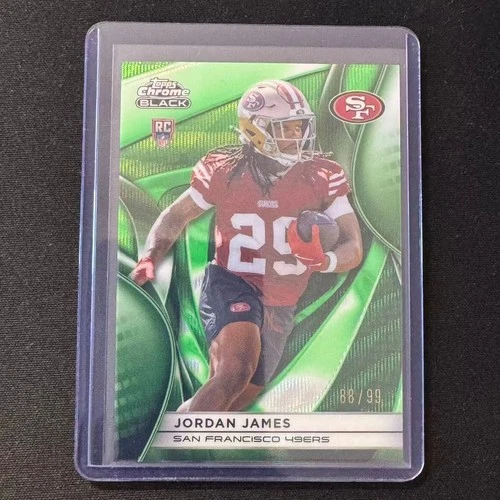 ☕️MK 2025 TOPPS CHROME BLACK GREEN JORDAN JAMES /99