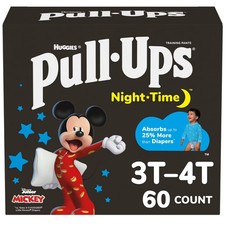 Pull-Ups Night-Time Disposable Training Pants - Boys' - 3T-4T - 60ct