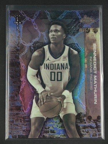 Bennedict Mathurin 2025-26 Topps Chrome Cactus Jack Blue Refractor 016/150 [3hk