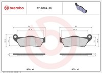 Bremsbelagsatz Scheibenbremse Prime - Sinter - Genuine Brembo 07BB0459 1200