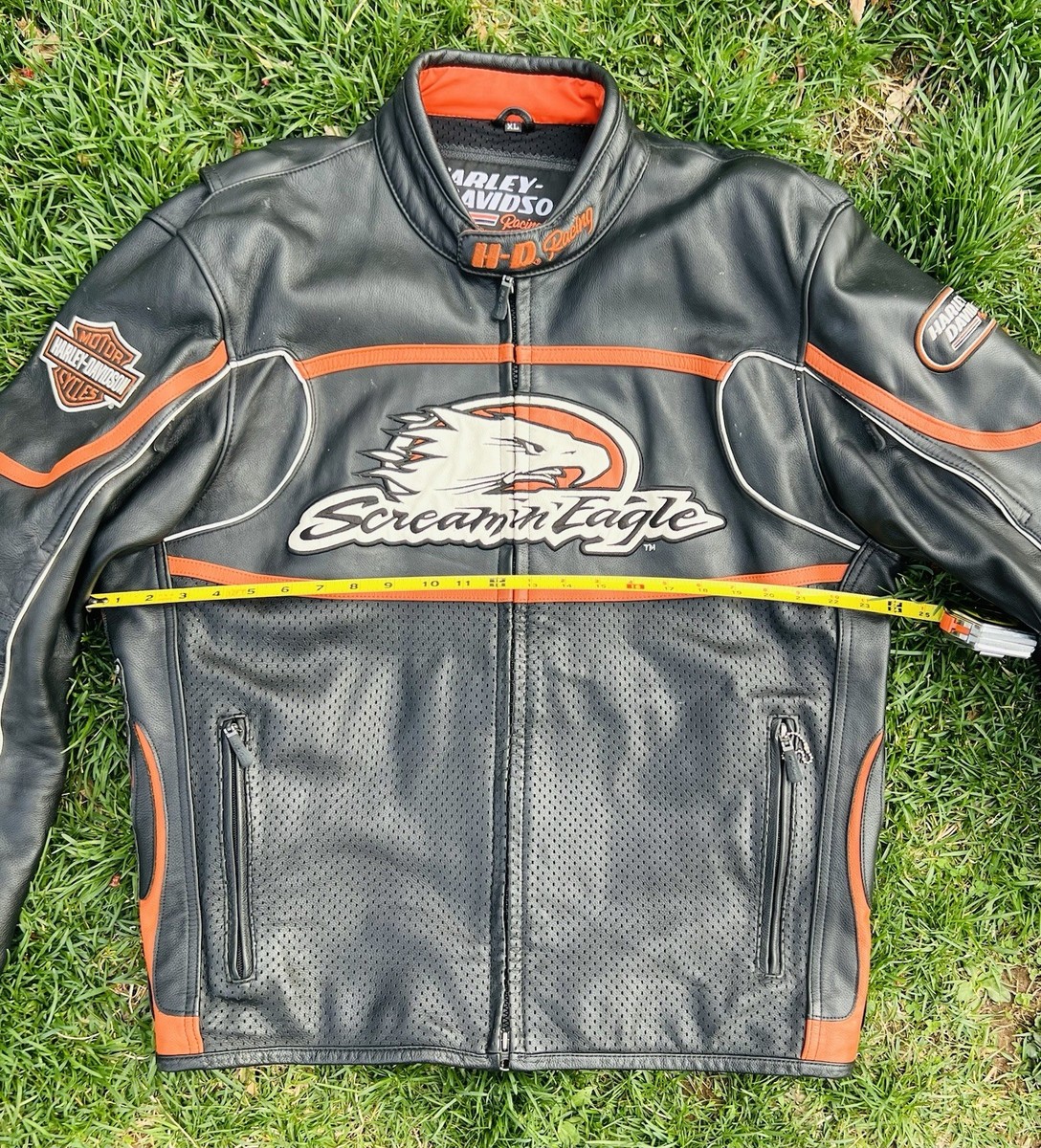 Vintage 2006 Harley Davidson Men's Screamin Eagle Leather Jacket