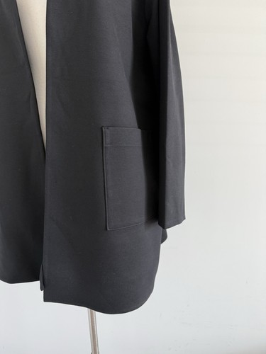 NEW EILEEN FISHER STRETCHY OPEN FRONT PONTE TWO FRONT POCKETS JACKET SIZE 1X - Picture 5 of 10