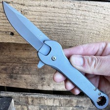 7.75" Gray Wrench Multi-Tool Spring Assisted Open Folding Pocket KNIFE w Clip