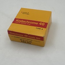 Vintage Kodak Kodachrome 40 KMA 464 Film For Super 8 New in Box Exp 11/1982