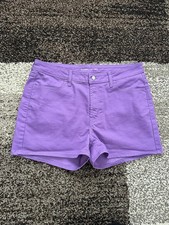 OLD NAVY 14 Purple Denim High Waisted Wow Jean Shorts 3" High Rise Lavender