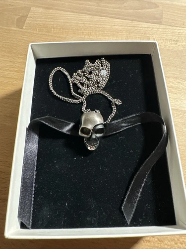 Collana Alexander McQueen Autentica Teschio Diviso (msg per offerte individuali)