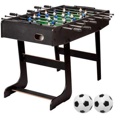 GAMES PLANET® Tischfussball Belfast, klappbar, schwarz - Bild 1 von 4