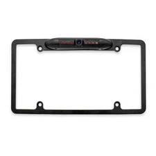 Metal License Plate Frame Backup / Front 170° Camera with 8 IR LEDs, Waterproof 
