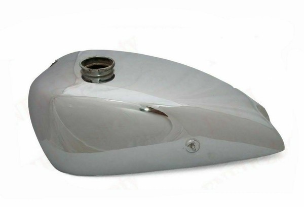 Vintage 1927 Bsa S31 Sloper Benzin Kraftstofftank Chrom Glanz Ecs-image