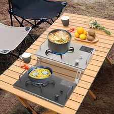 Portable 13,648 BTU Gas Stove, Stainless Steel, Single-Burner, Camping Stove