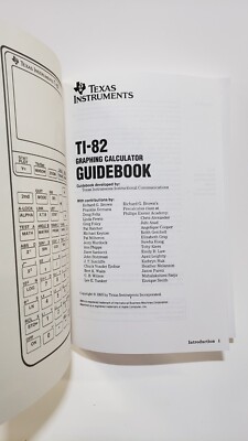 Graphing Calculator Manual TI-82 Graphing Calculator Guidebook - User ...