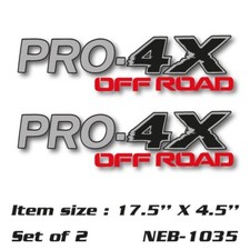 For 2007-2013 Nissan Titan Frontier Pro 4x Off Road Decal Sticker Neb-1035 For 2007-2013 Nissan Titan Frontier Pro 4x Off Road Decal Sticker Neb-1035