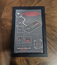 Framed Nintendo NES Controller Diagram Poster