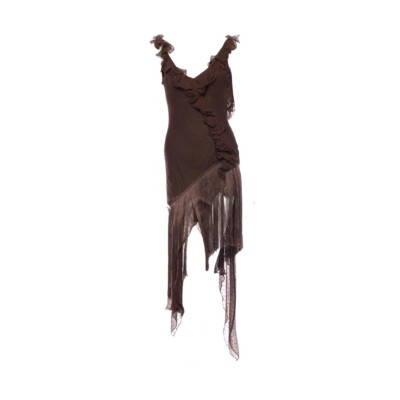 Christian Dior By John Galliano F/W 2000 Asymmetrical Fringe Dress