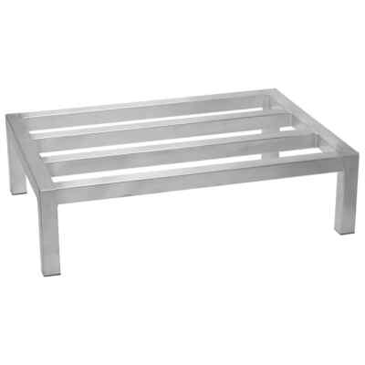 Winco ASDR-1436, 14'' x 36'' x 8'' Aluminum Dunnage Rack, Commercial Grade Storage