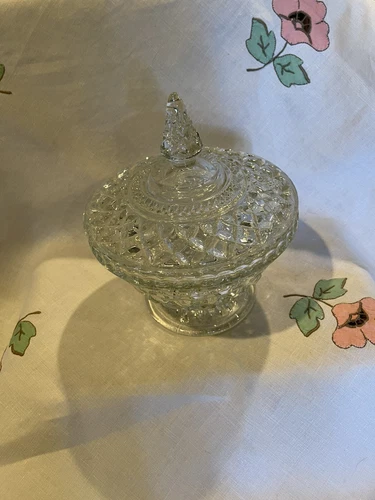 candy dishes with lids glass vintage