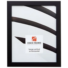 Craig Frames Colori 75,  .75 Inch Wide Modern Black Picture Frame