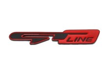 GT Line Red & Black Badge Emblem Sticker for Seltos Serento Niro Sportage EV