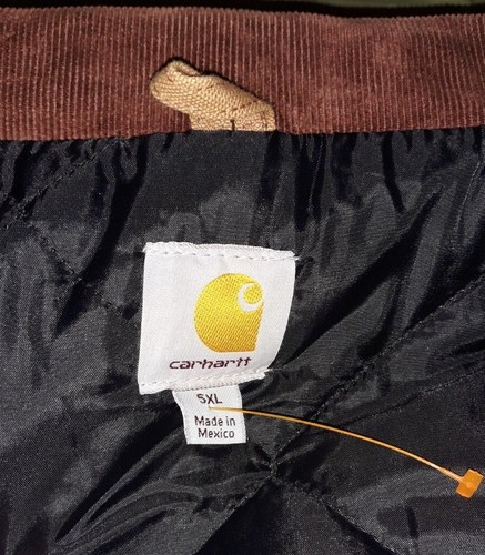 Carhartt C003-BRN Size 5XL Regular Traditional Quilt Lined Duck Work Coat | eBay
