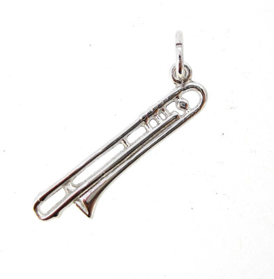 Charm Rembrandt #2015 Sterling Silver TROMBONE Music Instrument Brass