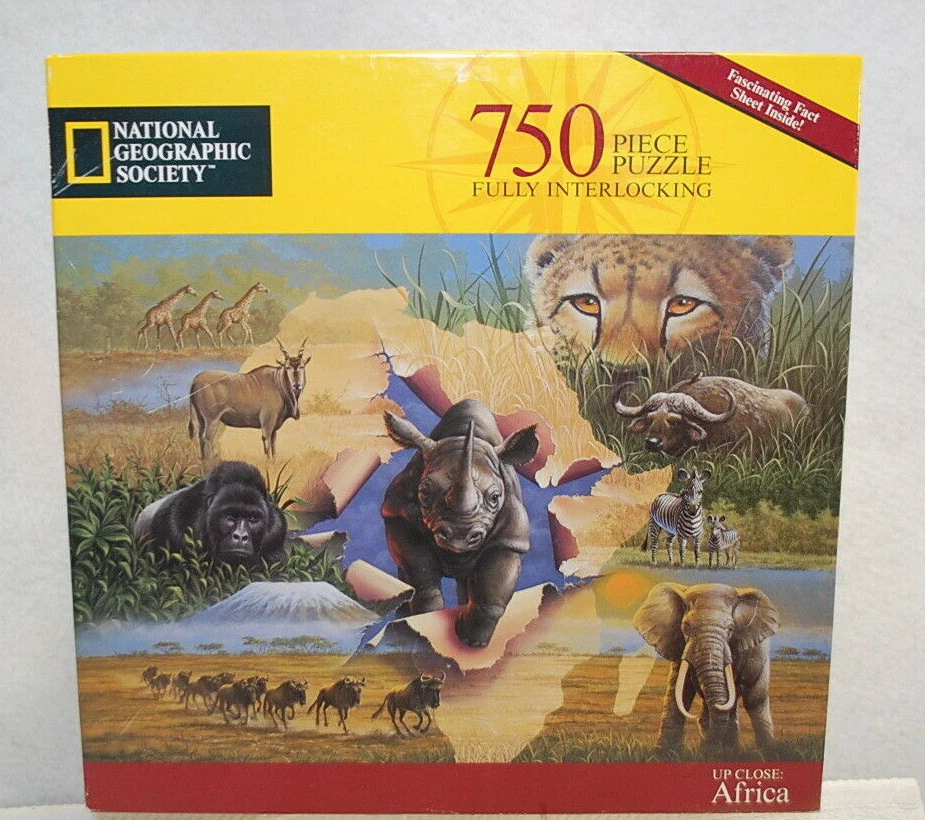2 Jigsaw Puzzles: Up Close Africa 750 Pcs. & Family Pride 1000 Pcs. New  S9391 - Image 3 of 4