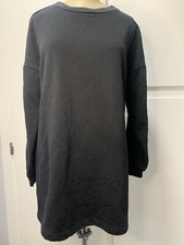Lovers + Friends Women's Black Sweatshirt Mini Dress Sz. XXS