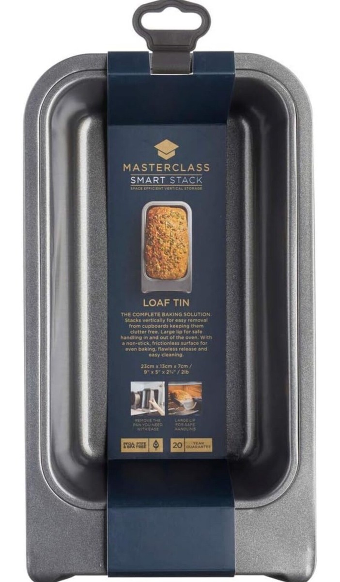 Masterclass Loaf Tins 2lb Smart Stack Non Stick Heavy Duty Bread