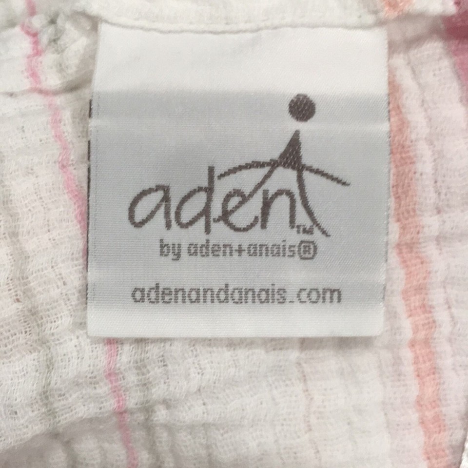 Aden + Anais Muslin Baby Girl Blankets Set of Three 100 Cotton Stripes